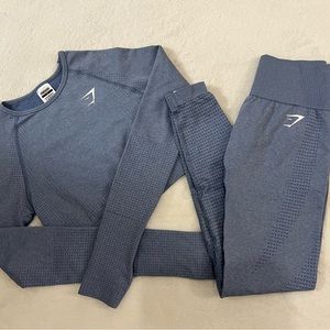 Gymshark Set Vital Seamless 2.0 - Blue Marl